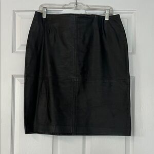 Black leather Skirt
